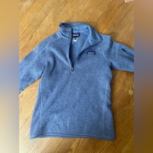 Patagonia purple quarter zip